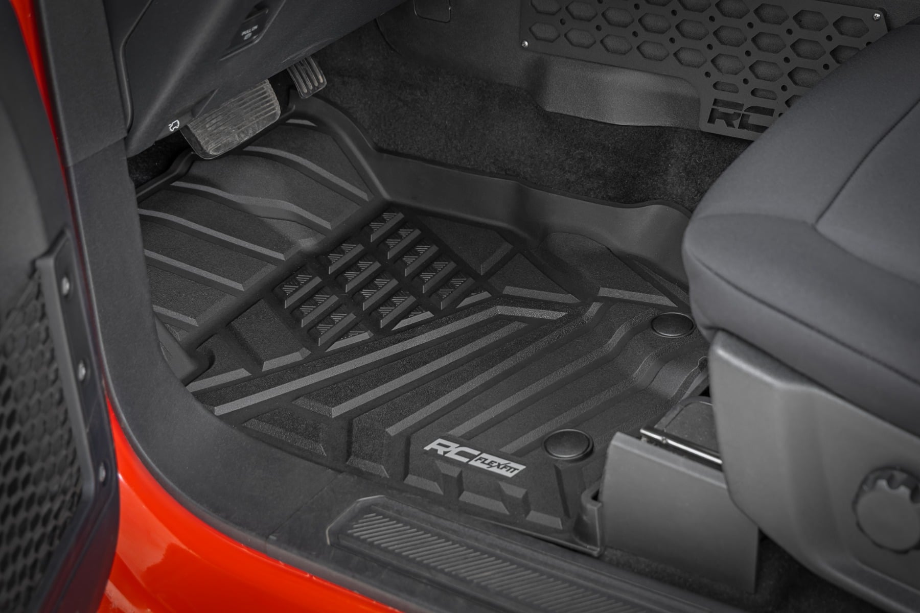 Floor Mats | Front & Rear | Ford Bronco 4WD (2021-2026) by Rough Country