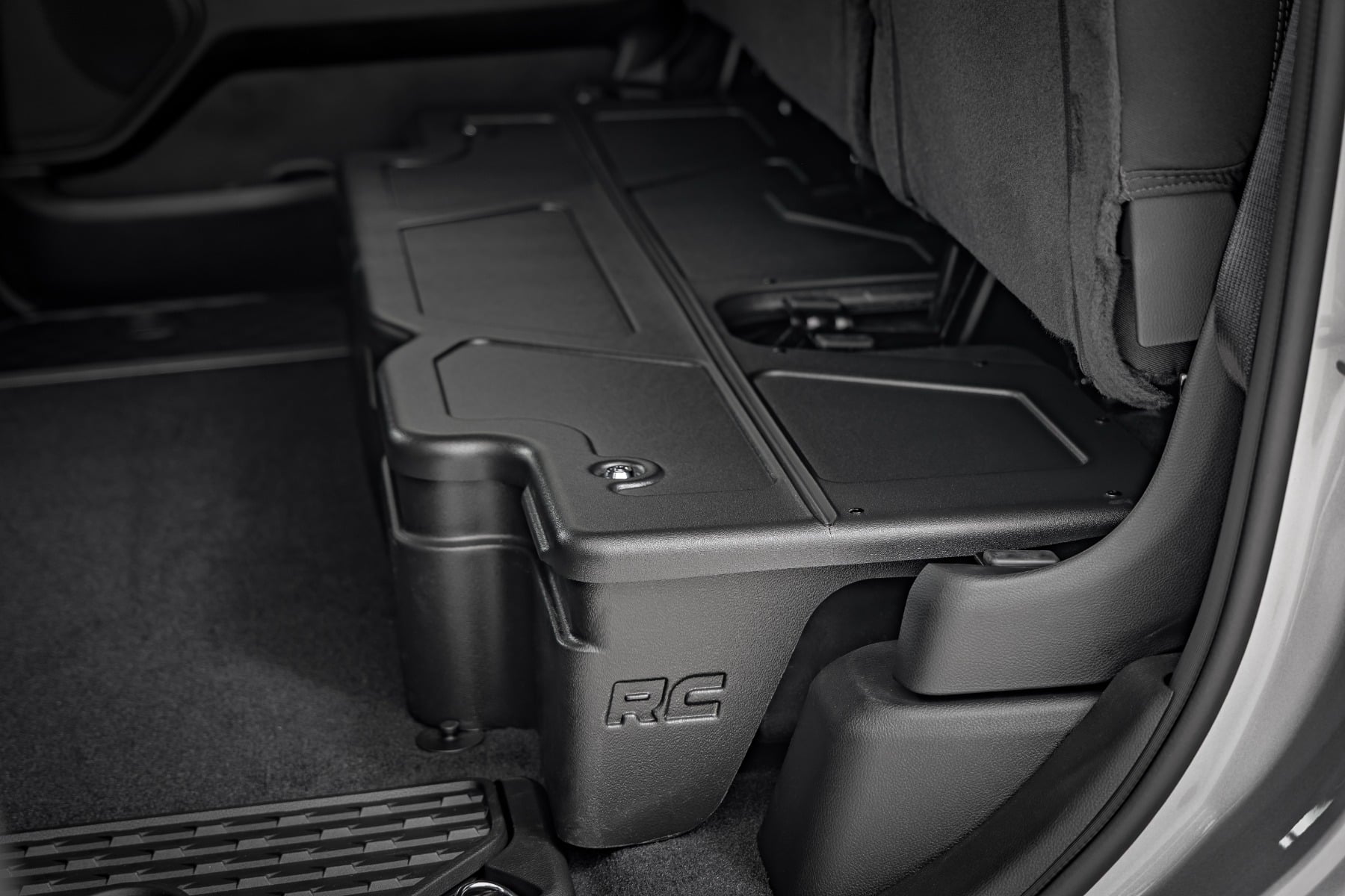 Under Seat Storage with Locking Lid | Crew Cab | Ram 1500 2WD/4WD (2019-2026) by Rough Country