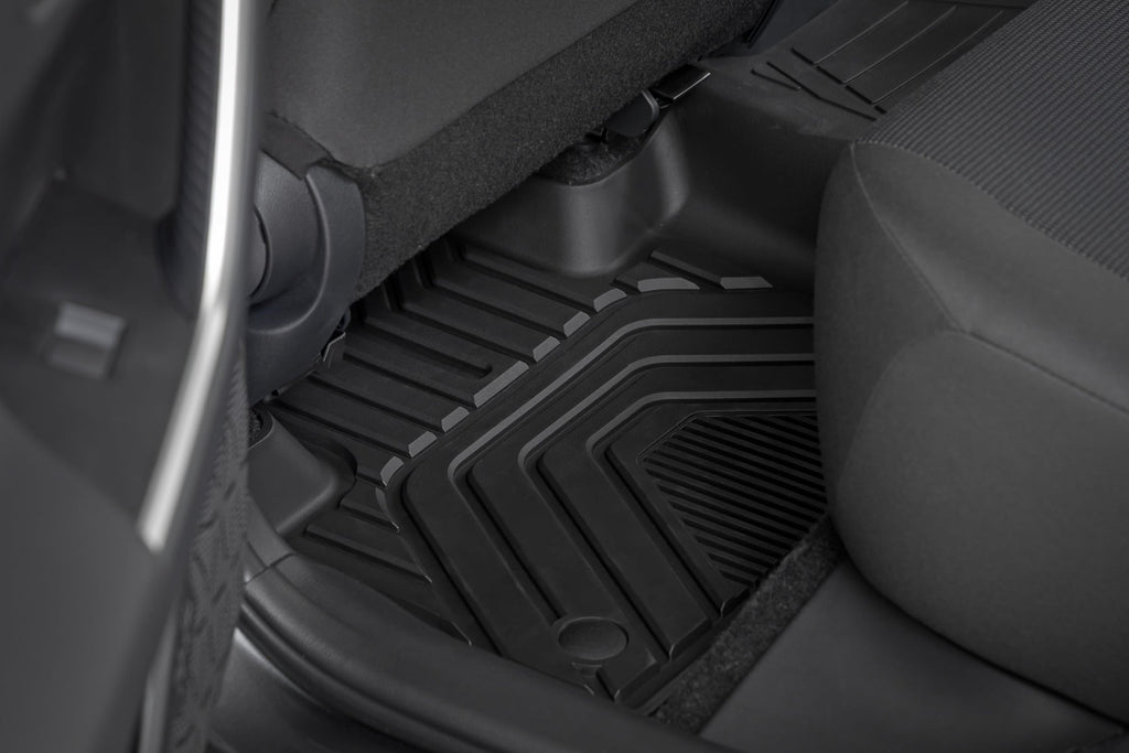 Flex-Fit Floor Mats | Front & Rear | Toyota RAV4 2WD/4WD (2019-2025) by Rough Country