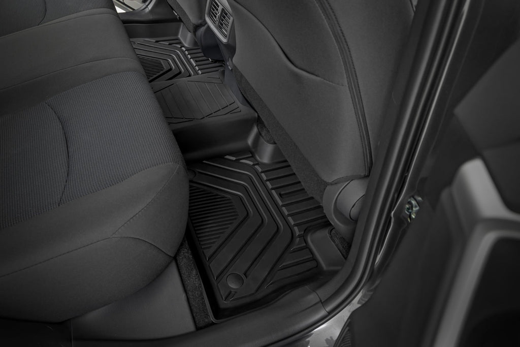 Flex-Fit Floor Mats | Front & Rear | Toyota RAV4 2WD/4WD (2019-2025) by Rough Country