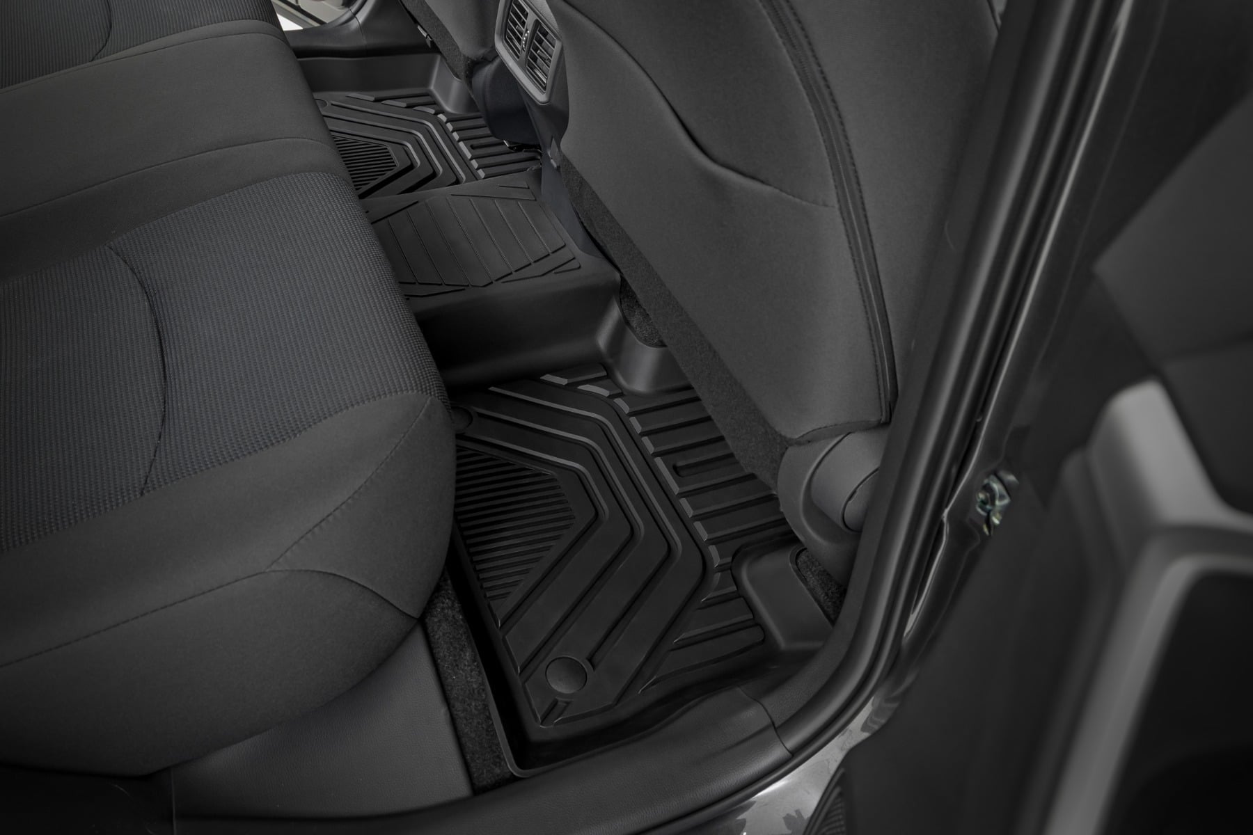 Flex-Fit Floor Mats | Front & Rear | Toyota RAV4 2WD/4WD (2019-2025) by Rough Country