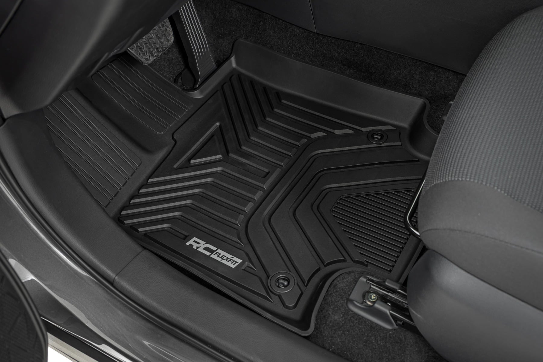 Flex-Fit Floor Mats | Front & Rear | Toyota RAV4 2WD/4WD (2019-2025) by Rough Country