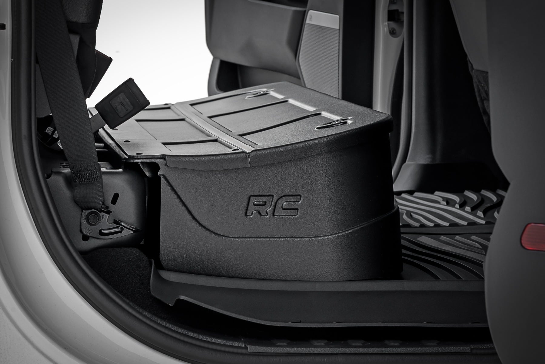 Under Seat Storage with Locking Lid | Ford F-150/F-250/F-350/Raptor (2015-2025) by Rough Country