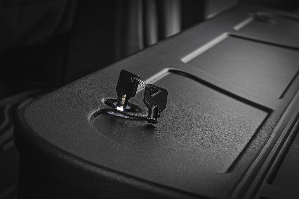 Under Seat Storage with Locking Lid | Ford F-150/F-250/F-350/Raptor (2015-2025) by Rough Country