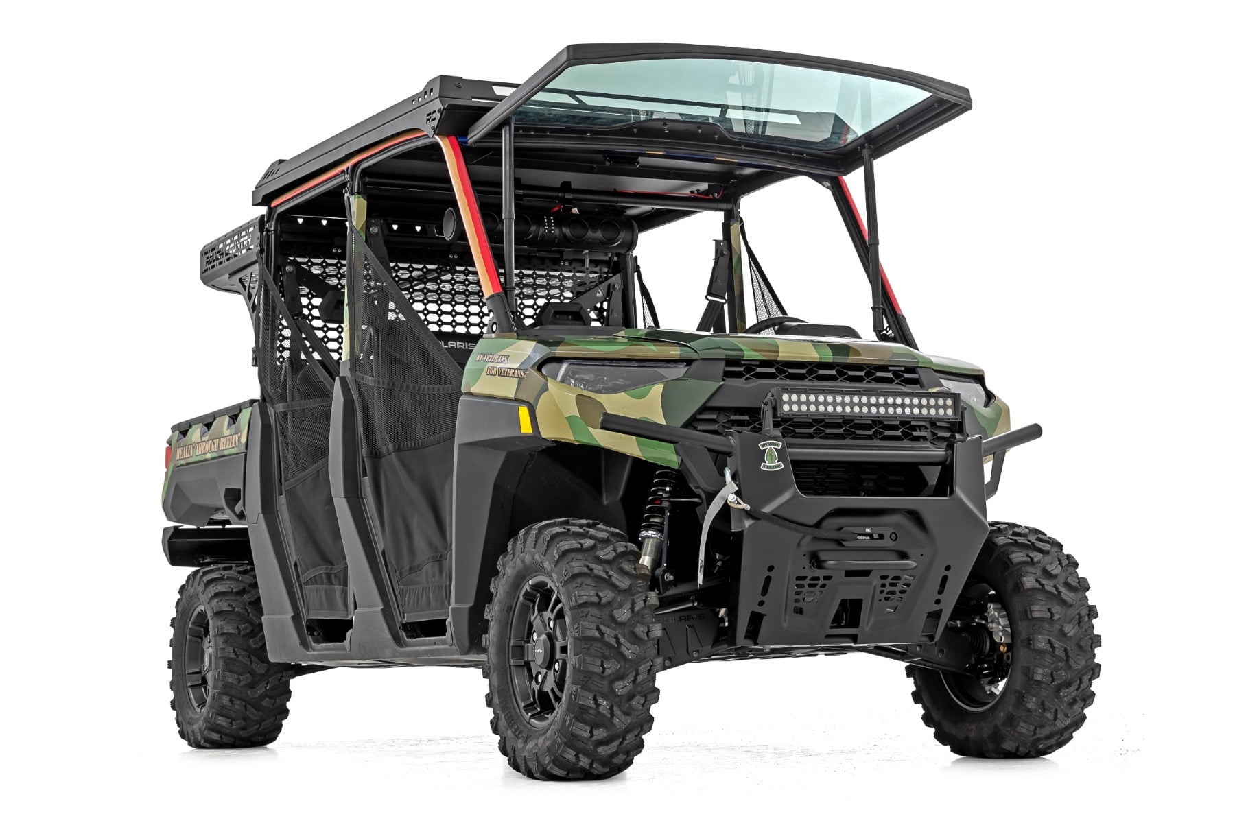 Electric Tilt Windshield | Glass | Formed Frame | Polaris Ranger XP 1000 by Rough Country