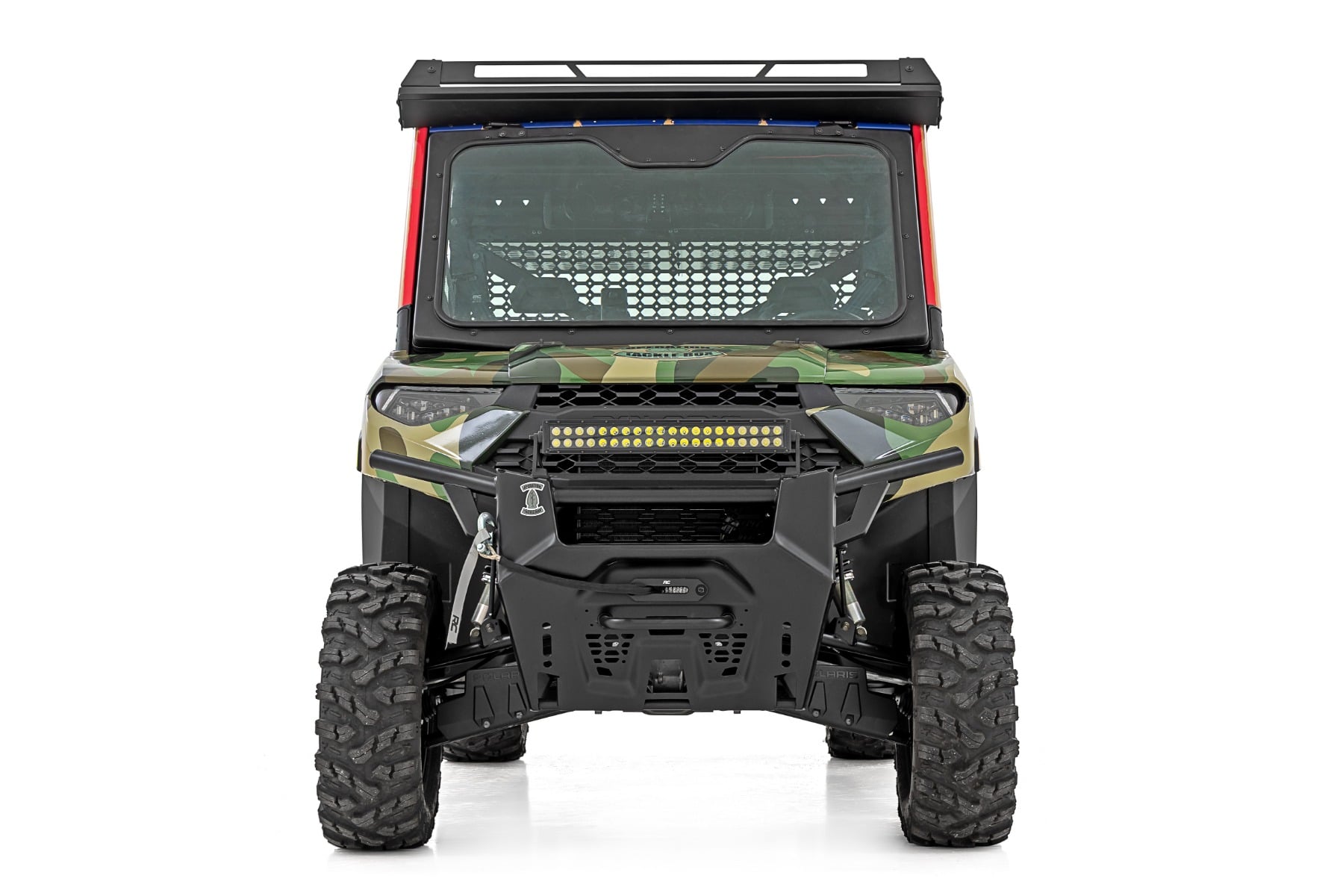Electric Tilt Windshield | Glass | Formed Frame | Polaris Ranger XP 1000 by Rough Country