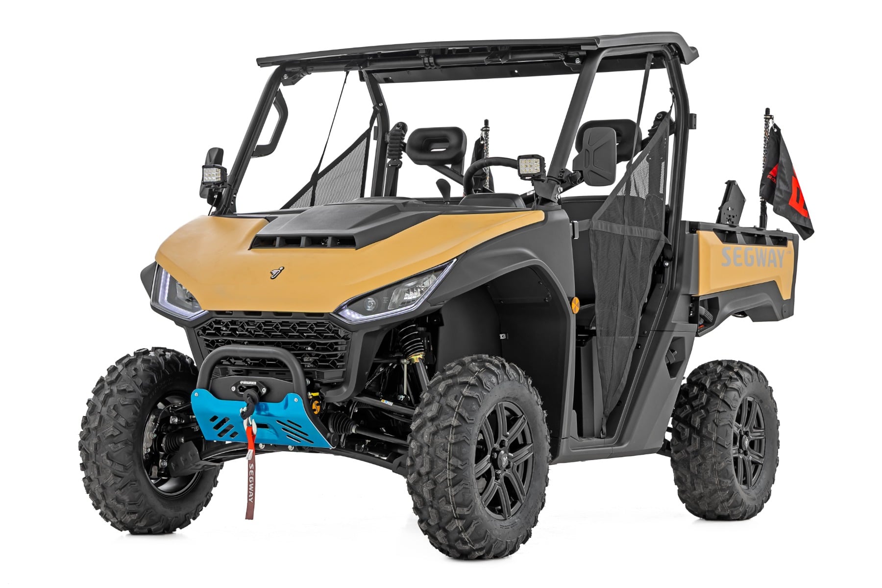 LED Light Kit | Front Mount | 2" Black Pair | Amber DRL | Segway 570 F by Rough Country