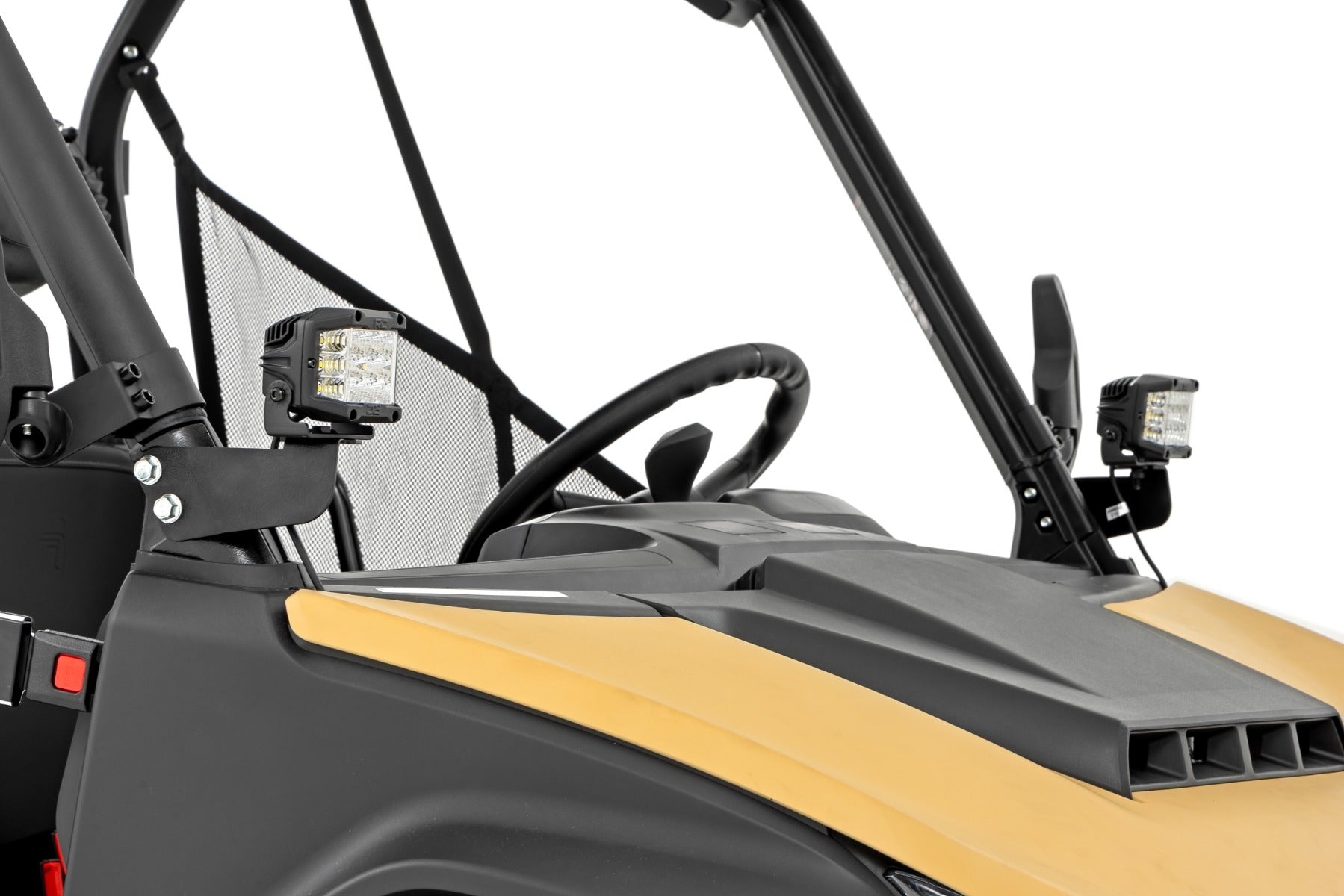 LED Light Kit | Front Mount | 2" Black Pair | Amber DRL | Segway 570 F by Rough Country