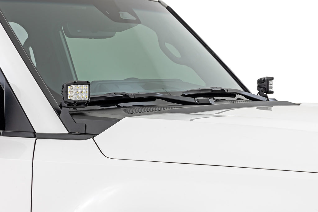 LED Light Kit | Ditch Mount | 2" Black Pair | Spot | Toyota Land Cruiser (24-26) by Rough Country