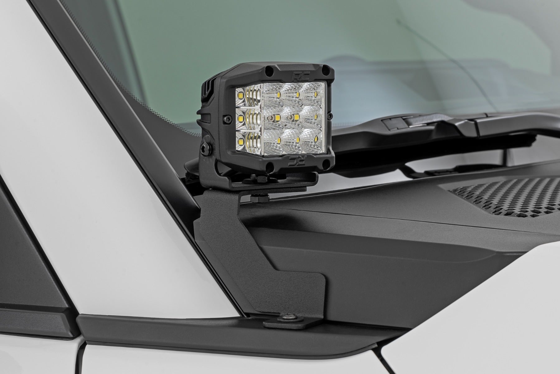 LED Light Kit | Ditch Mount | 2" Black Pair | Spot | Toyota Land Cruiser (24-26) by Rough Country