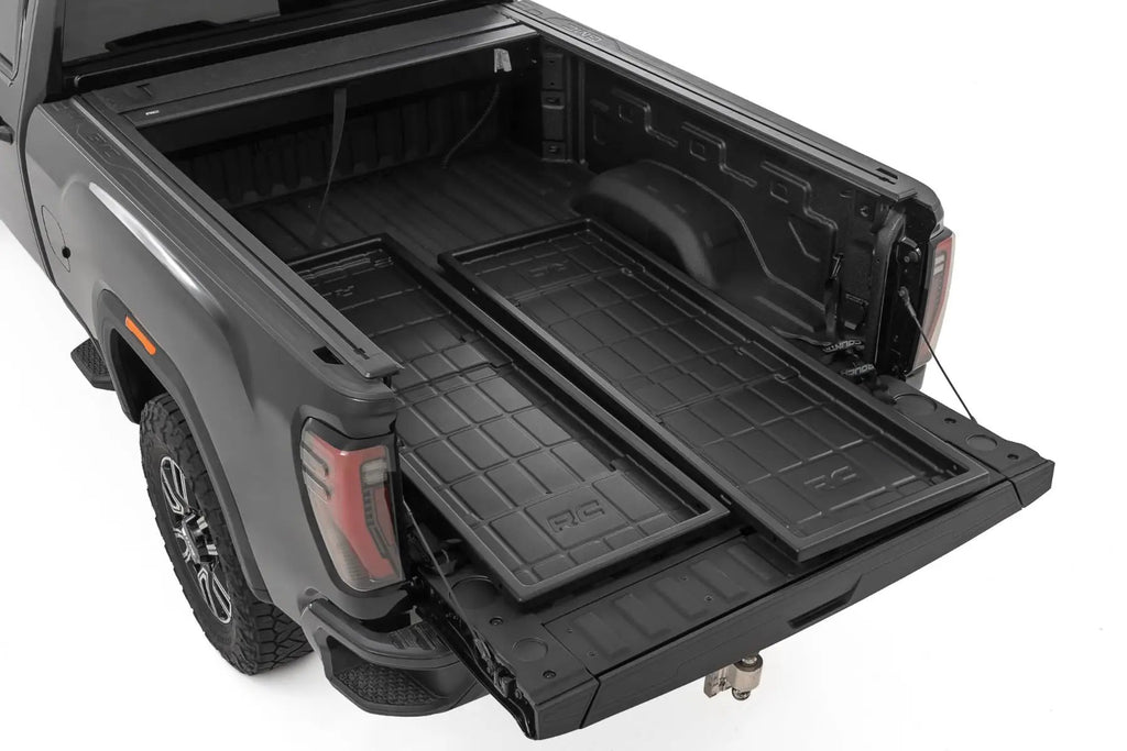 Slide-Out Truck Bed Cargo Trays | Fits 6'7"–6'10" Beds | Easy Tailgate Access by Rough Country