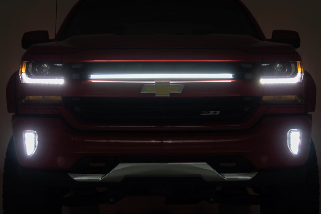 LED Light Kit | Grille Mount | 30 Inch DRL | Chevy Silverado 1500 (16-18) by Rough Country