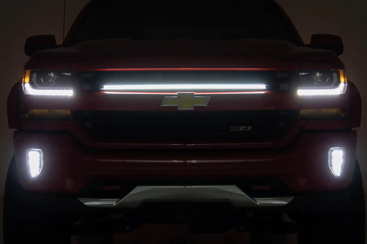 LED Light Kit | Grille Mount | 30 Inch DRL | Chevy Silverado 1500 (16-18) by Rough Country
