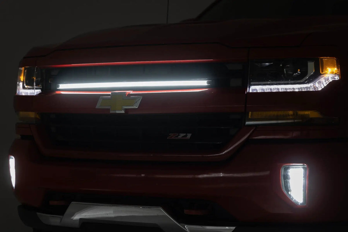 LED Light Kit | Grille Mount | 30 Inch DRL | Chevy Silverado 1500 (16-18) by Rough Country
