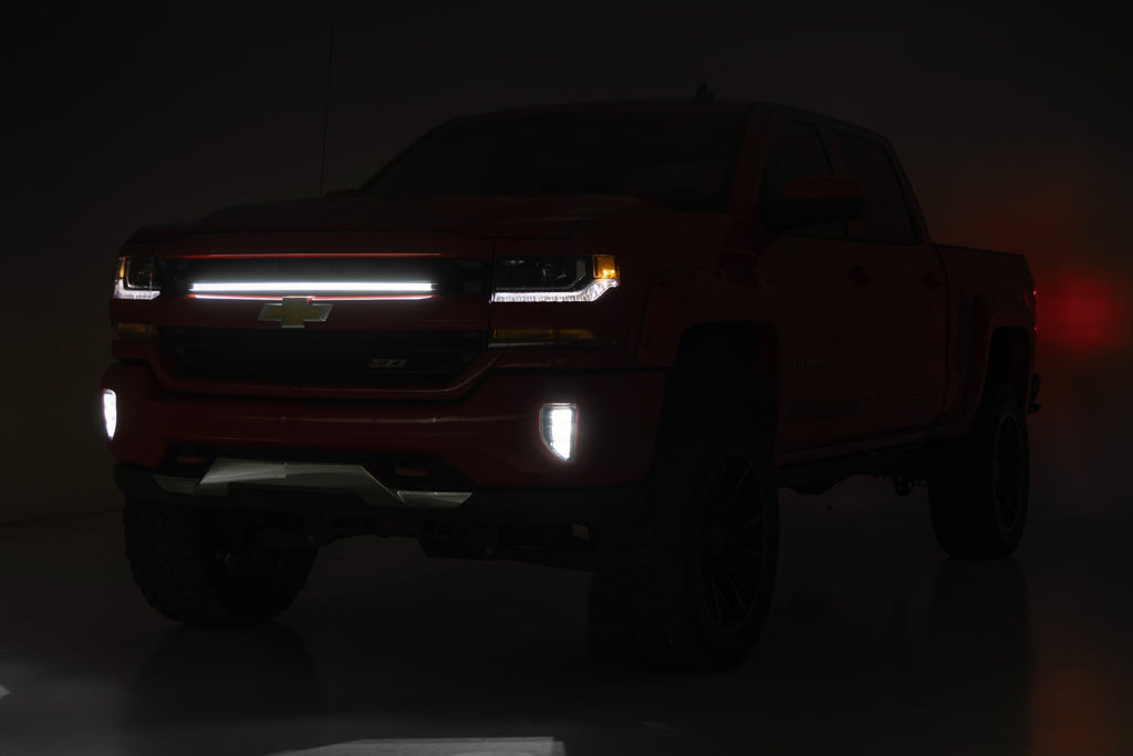 LED Light Kit | Grille Mount | 30 Inch DRL | Chevy Silverado 1500 (16-18) by Rough Country