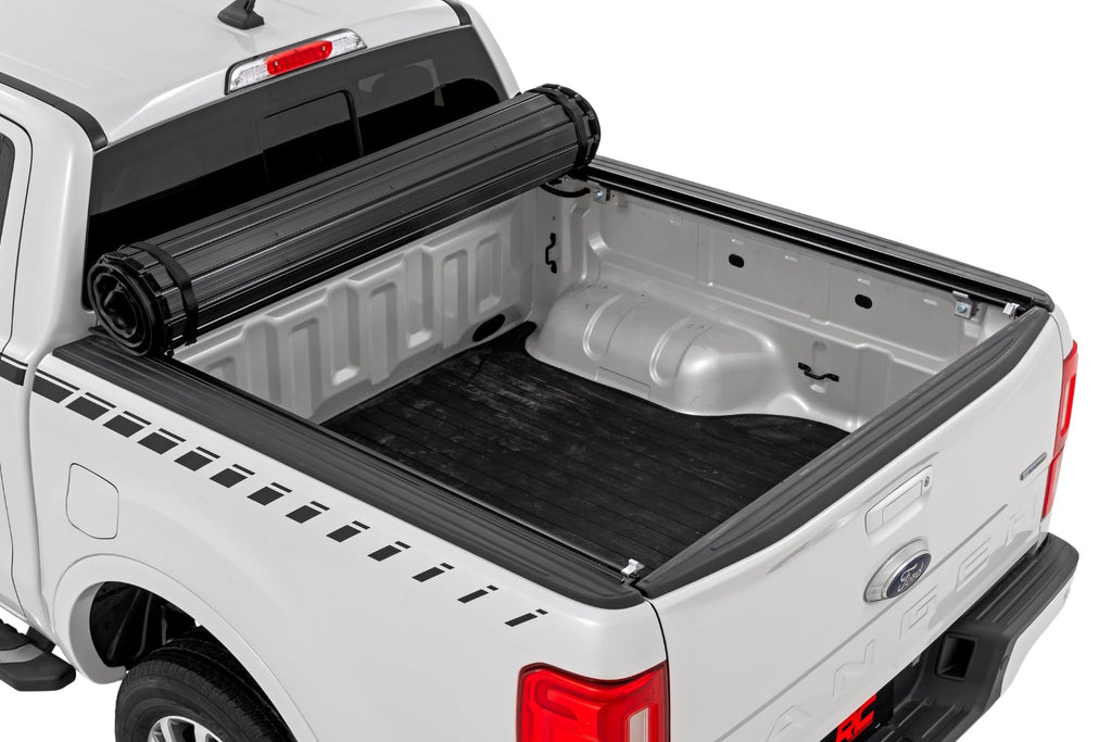 Hard Roll Up Bed Cover | 5' Bed | Ford Ranger 2WD/4WD (2019-2023) by Rough Country