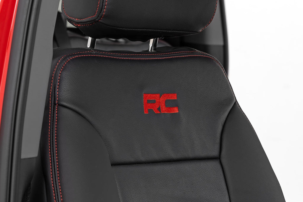 Leather Seat Covers | FR Bucket | RR 60/40 | Chevy/GMC Sierra 1500 (19-26)/Silverado 1500 (19-26) by Rough Country