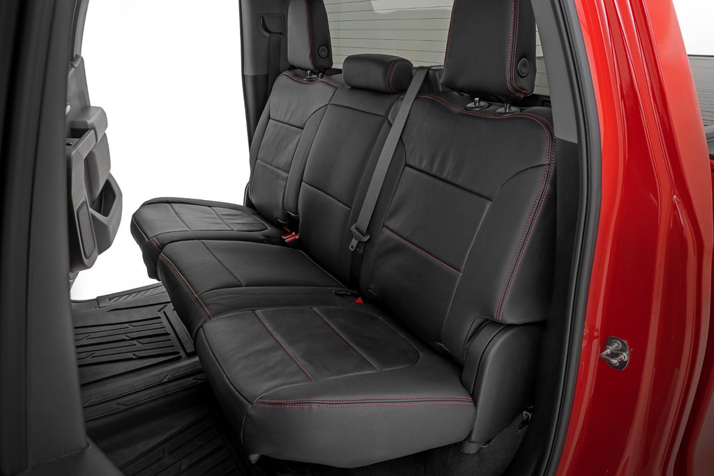 Leather Seat Covers | FR Bucket | RR 60/40 | Chevy/GMC Sierra 1500 (19-26)/Silverado 1500 (19-26) by Rough Country