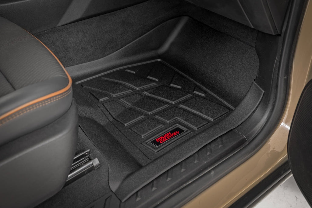 Sure-Fit Floor Mats | Front & Rear | Chevy/GMC Canyon/Colorado 2WD/4WD (23-26) by Rough Country