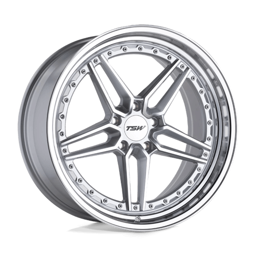 TW ASCA 20X10.5 5X112 +40 66.6 SLV MR FC by TSW Alloy Wheels