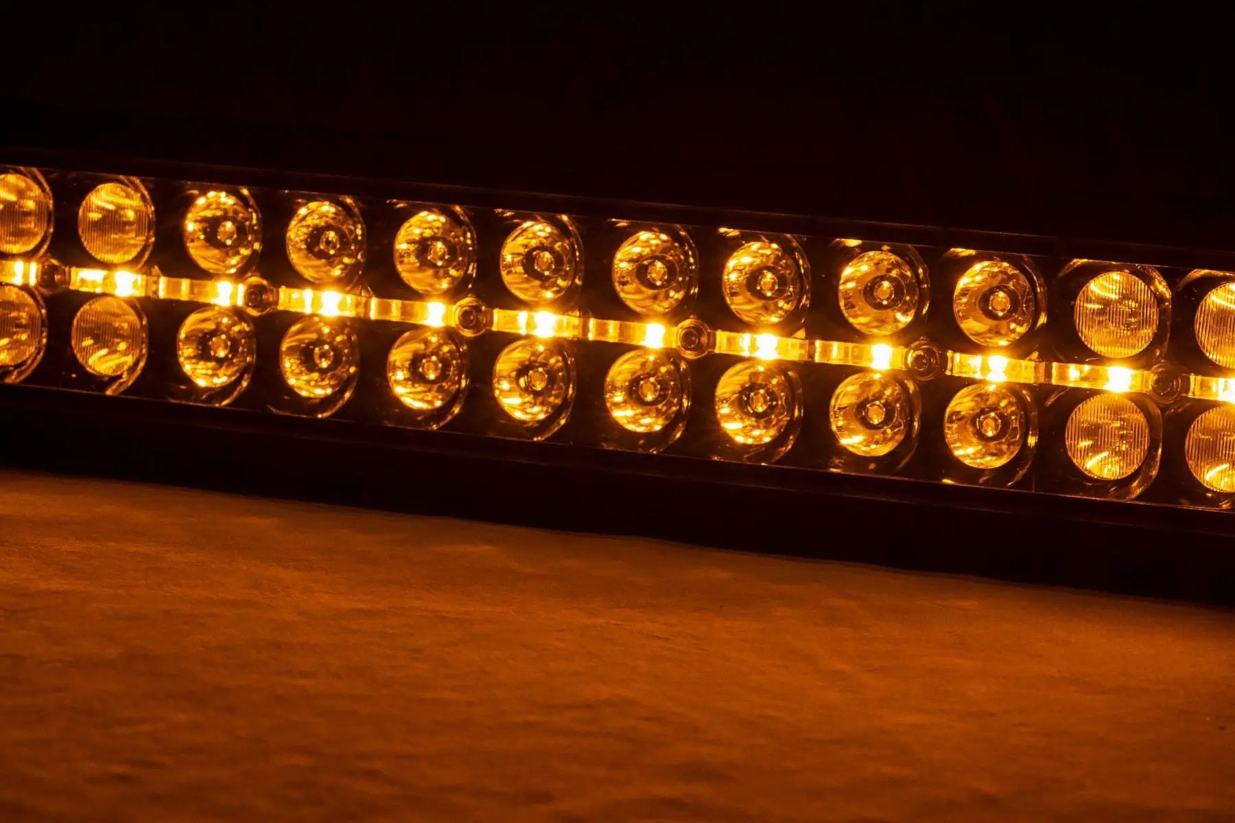 50 Inch Black Series LED Light Bar | Dual Row | Amber DRL by Rough Country