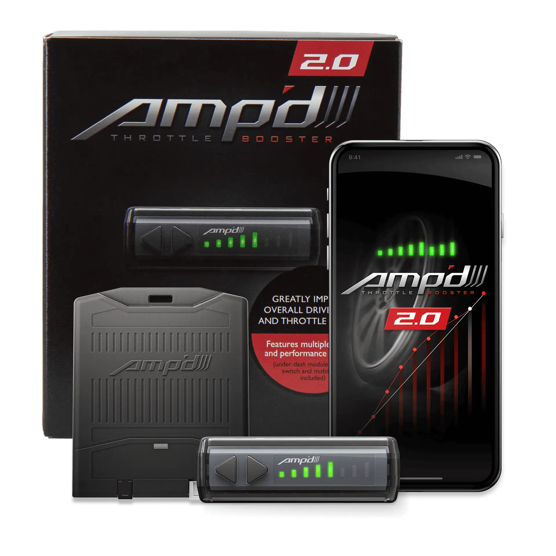 Amp'D 2.0 Pedal Controller w/Wireless Switch by Superchips