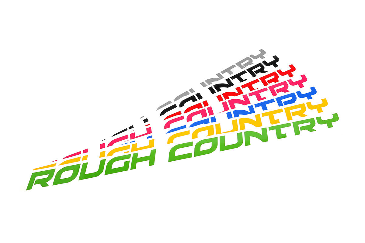 Rough Country Decal | 27 Inch Fender | Orange by Rough Country