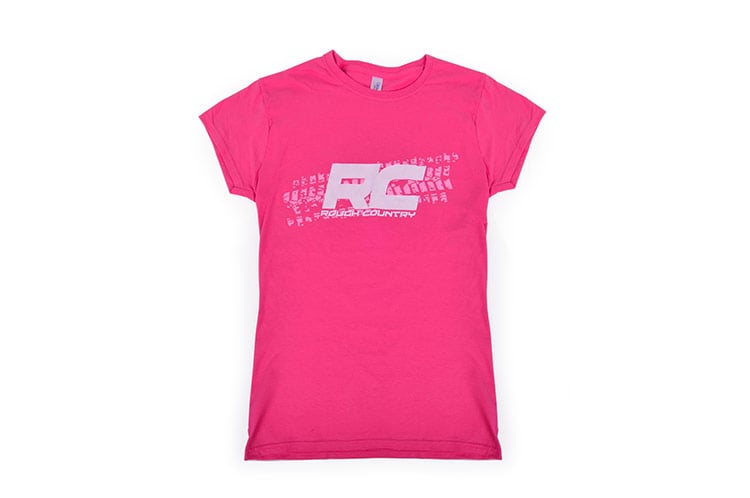 Rough Country T-Shirt | Women Fts Fit | Pink | Size L by Rough Country