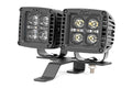 LED Light Kit | Quad | Cowl Mount | 2" Black | White DRL | Jeep Gladiator JT/Wrangler JL (18-26) by Rough Country