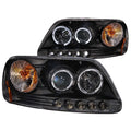 Projector Headlight Set w/Halo by ANZO USA