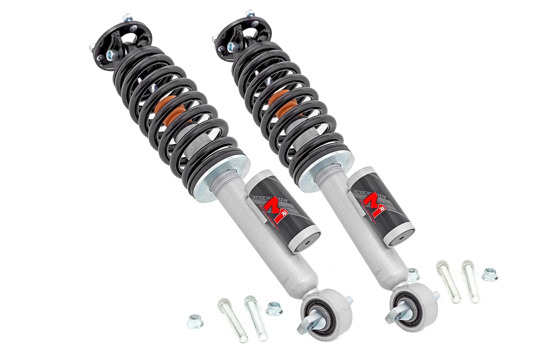 M1R Reservoir Loaded Struts | Adjustable Height | Front | 3.5 Inch | Ford Bronco (21-26) by Rough Country