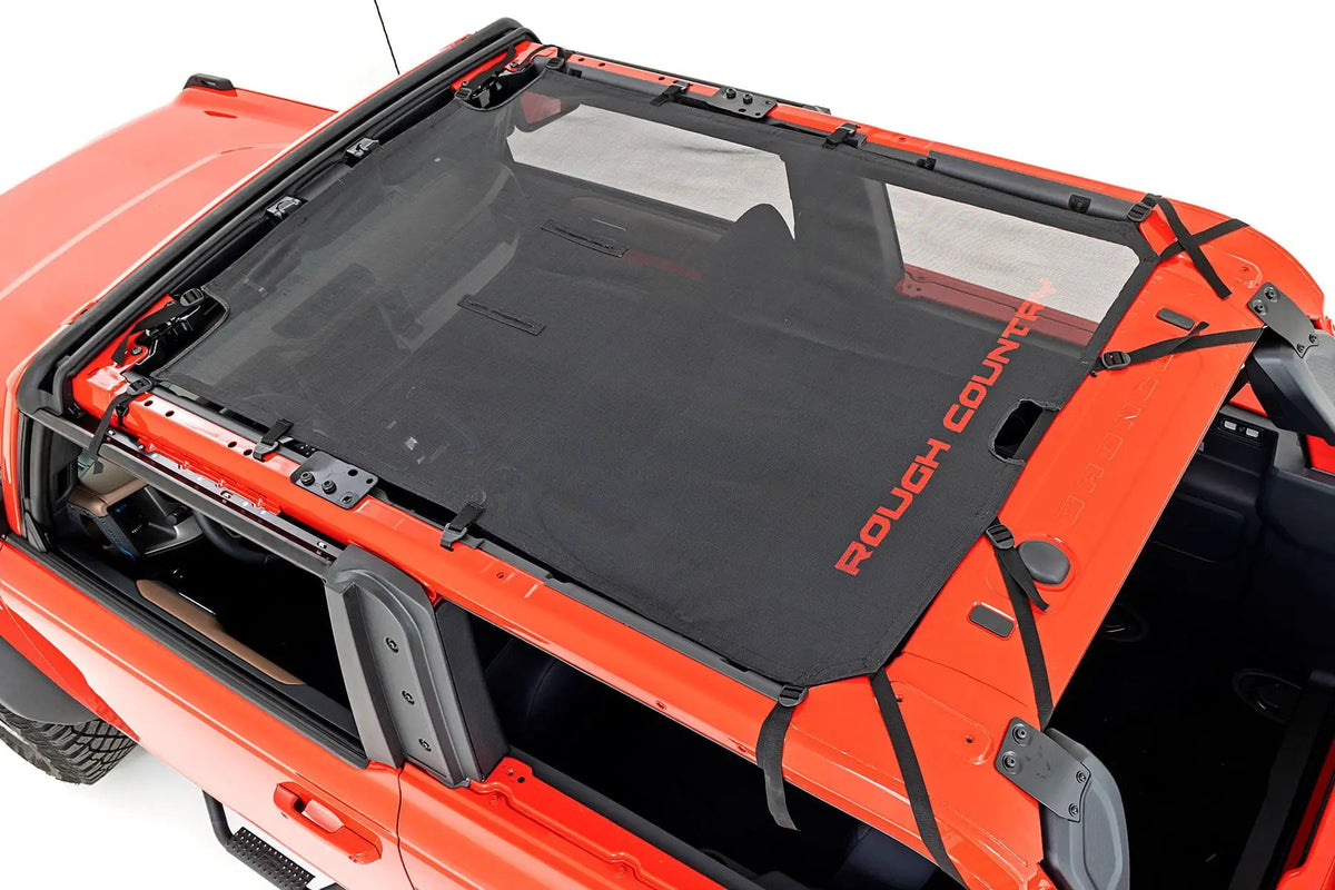 Mesh Bikini Top Plus | Black | Ford Bronco 4WD (2021-2026) by Rough Country