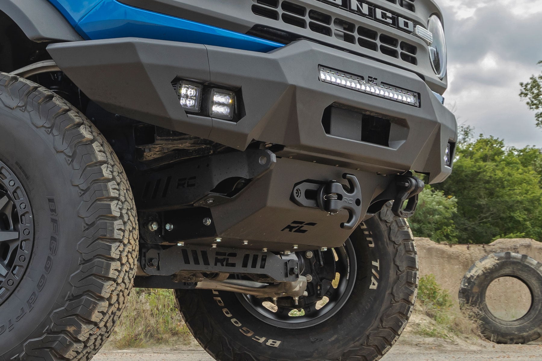 Hidden Winch Mount | 12000S | Ford Bronco 4WD (2021-2026) by Rough Country