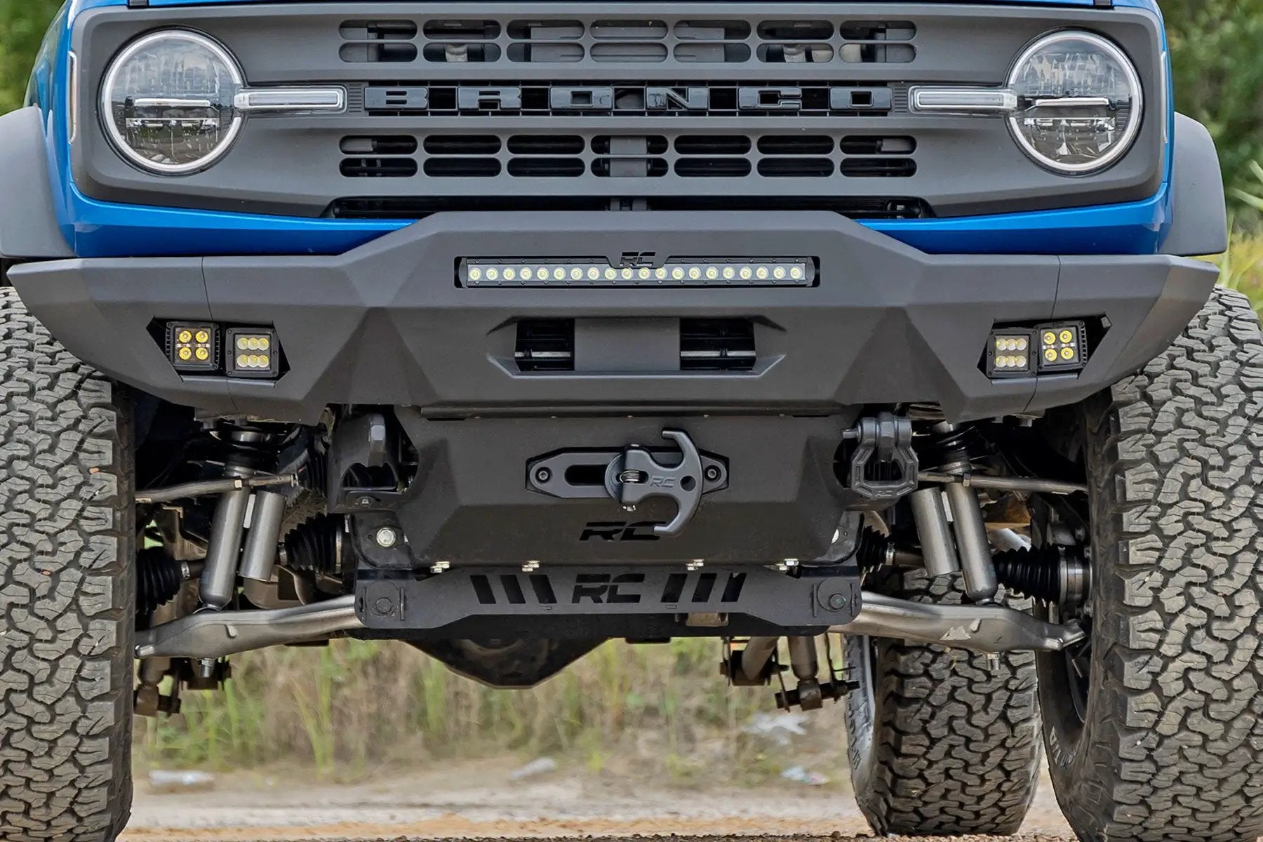 Hidden Winch Mount | 12000S | Ford Bronco 4WD (2021-2026) by Rough Country