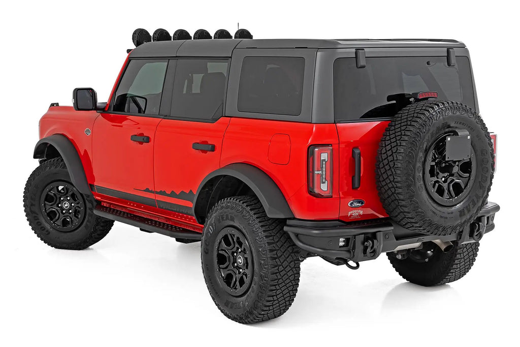 OV2 Running Boards | Side Step Bars | 4-Door | Ford Bronco 4WD (2021-2026) by Rough Country