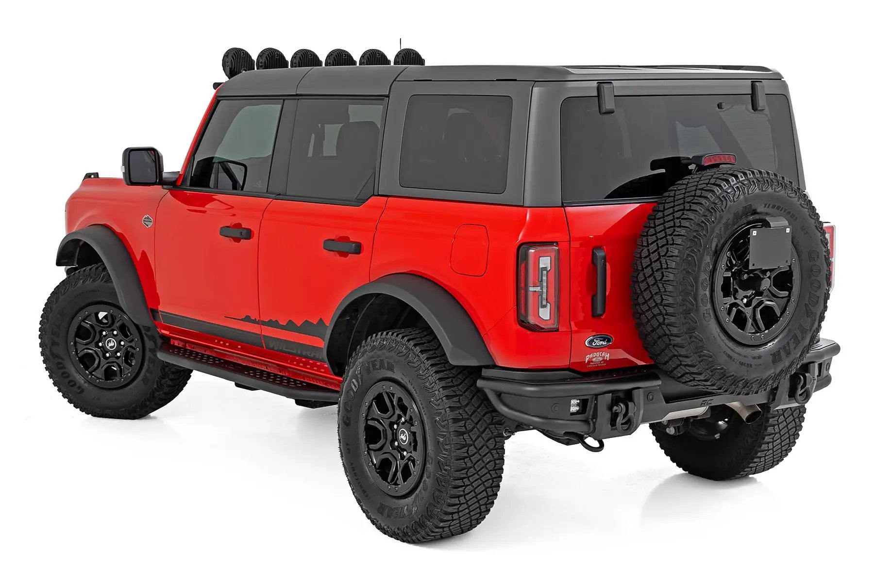 OV2 Running Boards | Side Step Bars | 4-Door | Ford Bronco 4WD (2021-2026) by Rough Country