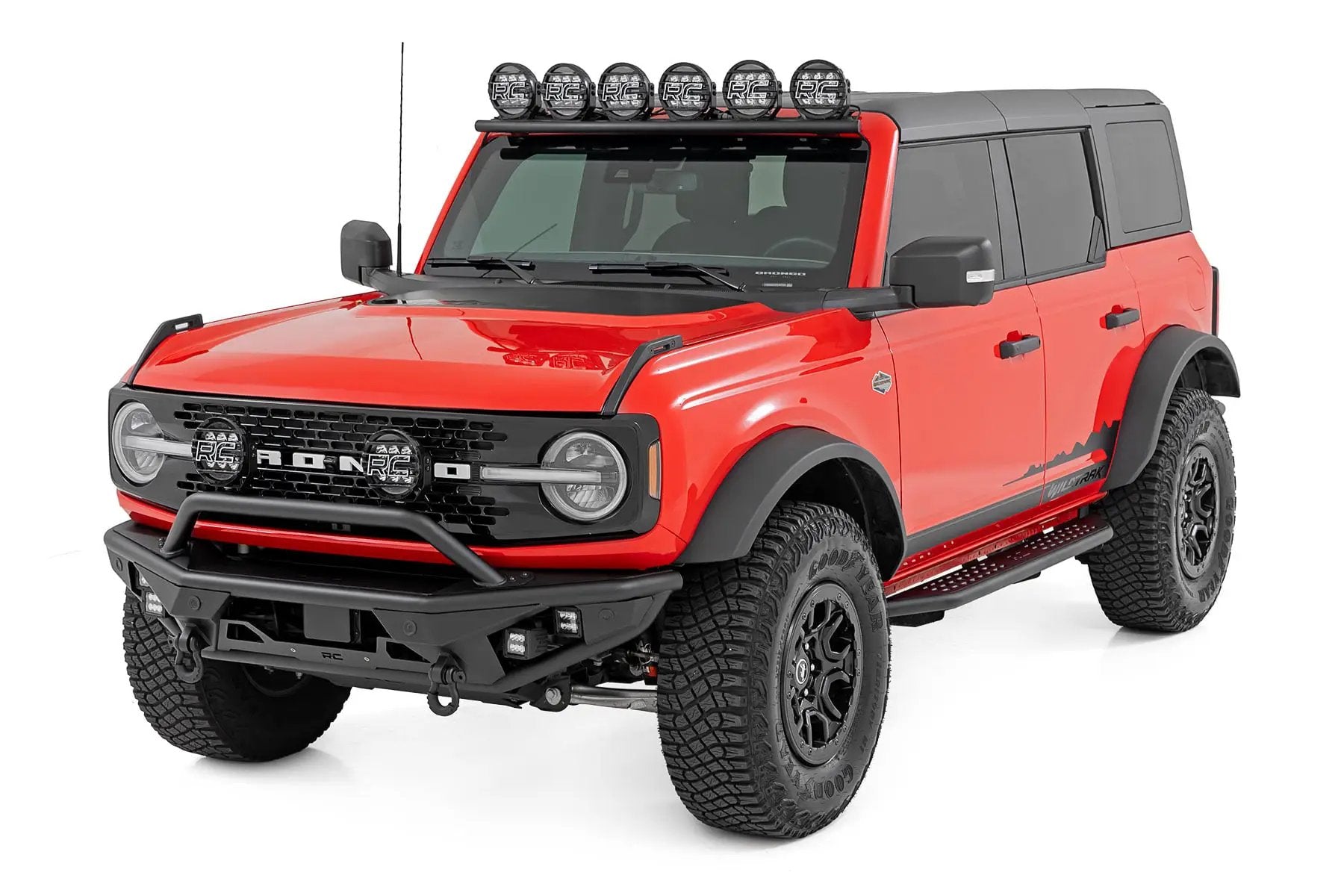 OV2 Running Boards | Side Step Bars | 4-Door | Ford Bronco 4WD (2021-2026) by Rough Country