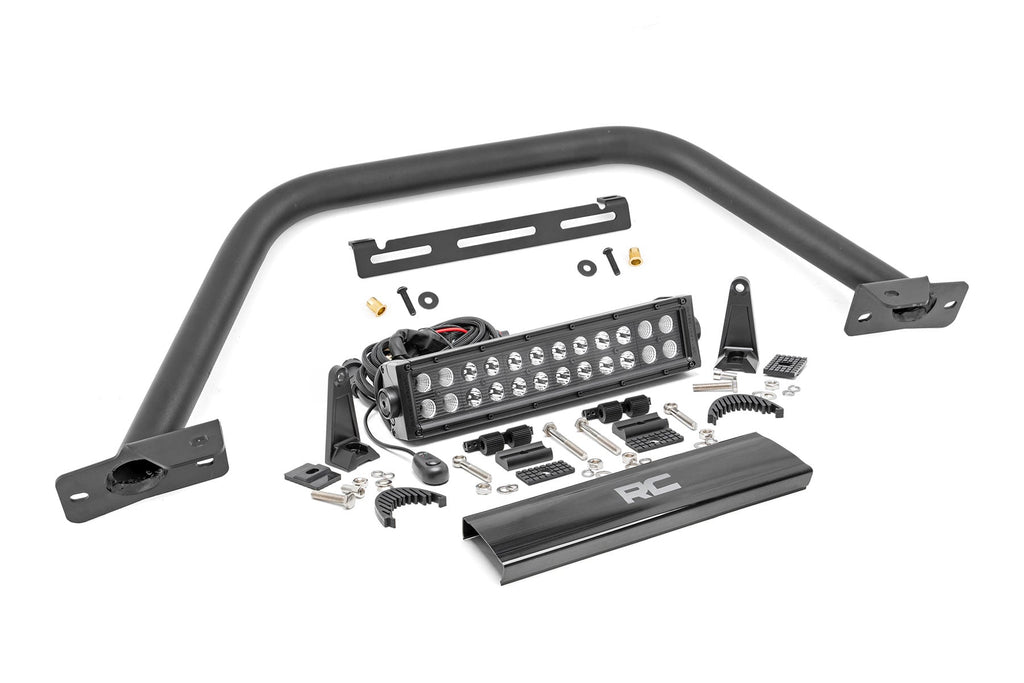 Safari Bar | 12" LED Light Bar | Black | Dual Row | OE Modular Steel | Ford Bronco (21-26) by Rough Country