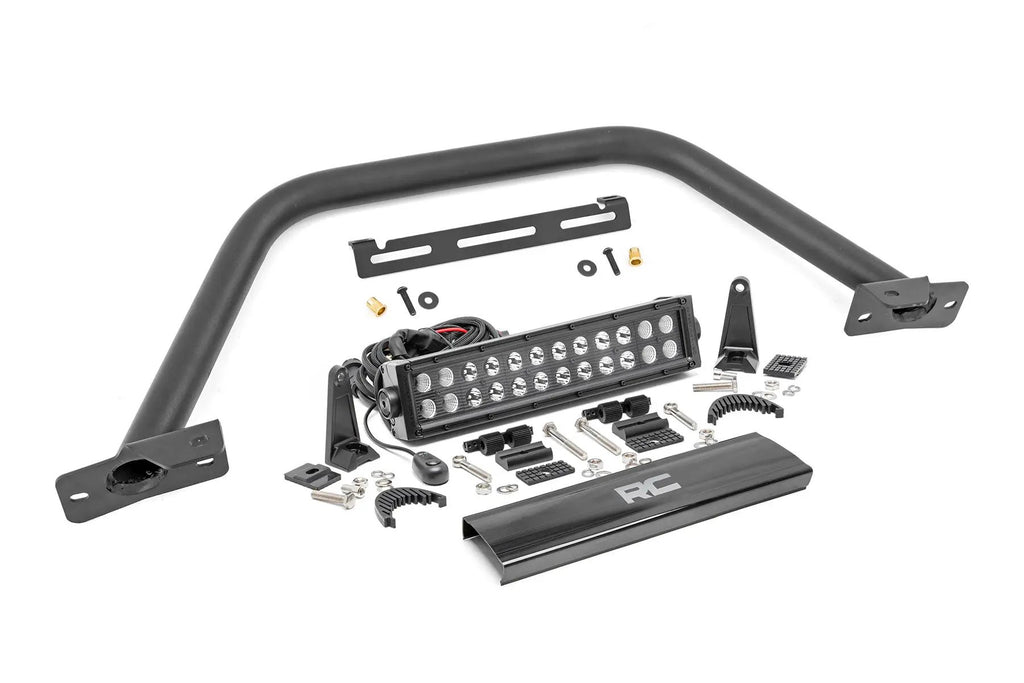 Safari Bar | 12" LED Light Bar | Black | Dual Row | OE Modular Steel | Ford Bronco (21-26) by Rough Country