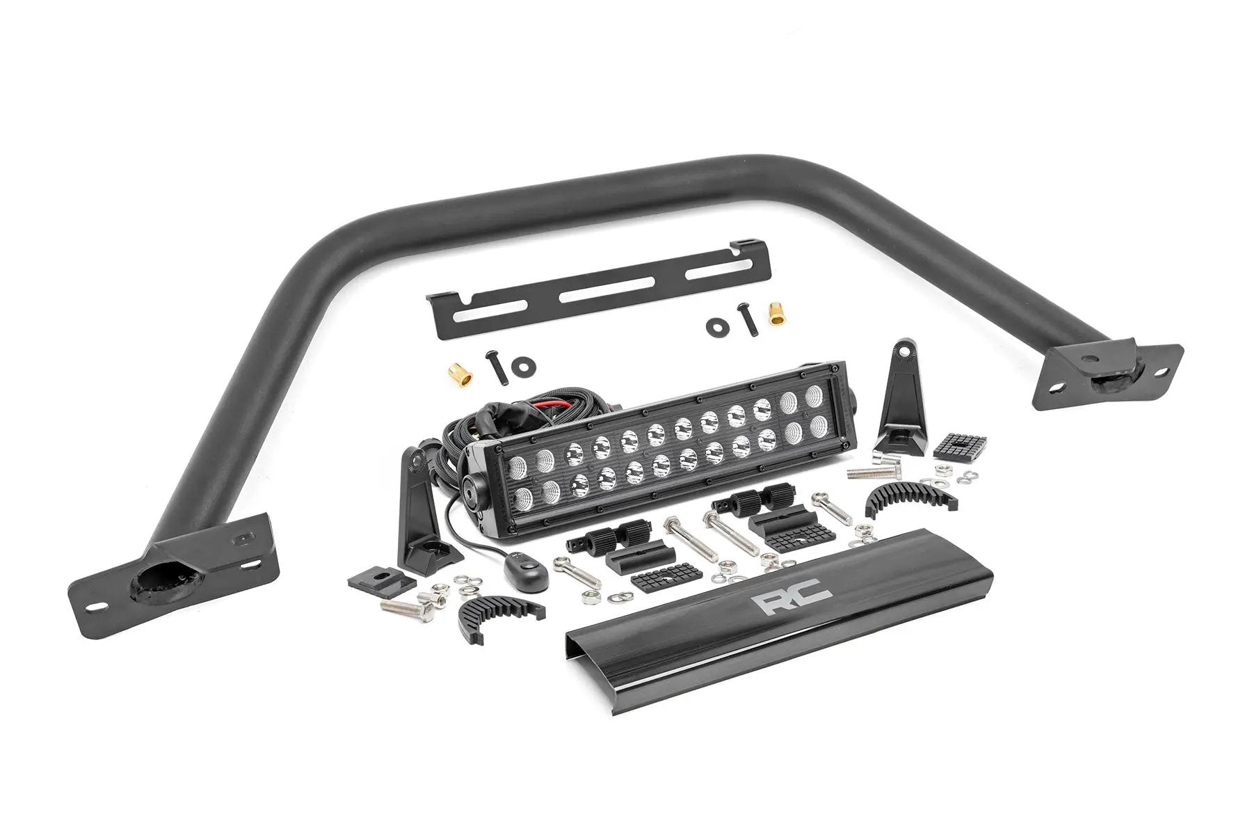 Safari Bar | 12" LED Light Bar | Black | Dual Row | OE Modular Steel | Ford Bronco (21-26) by Rough Country
