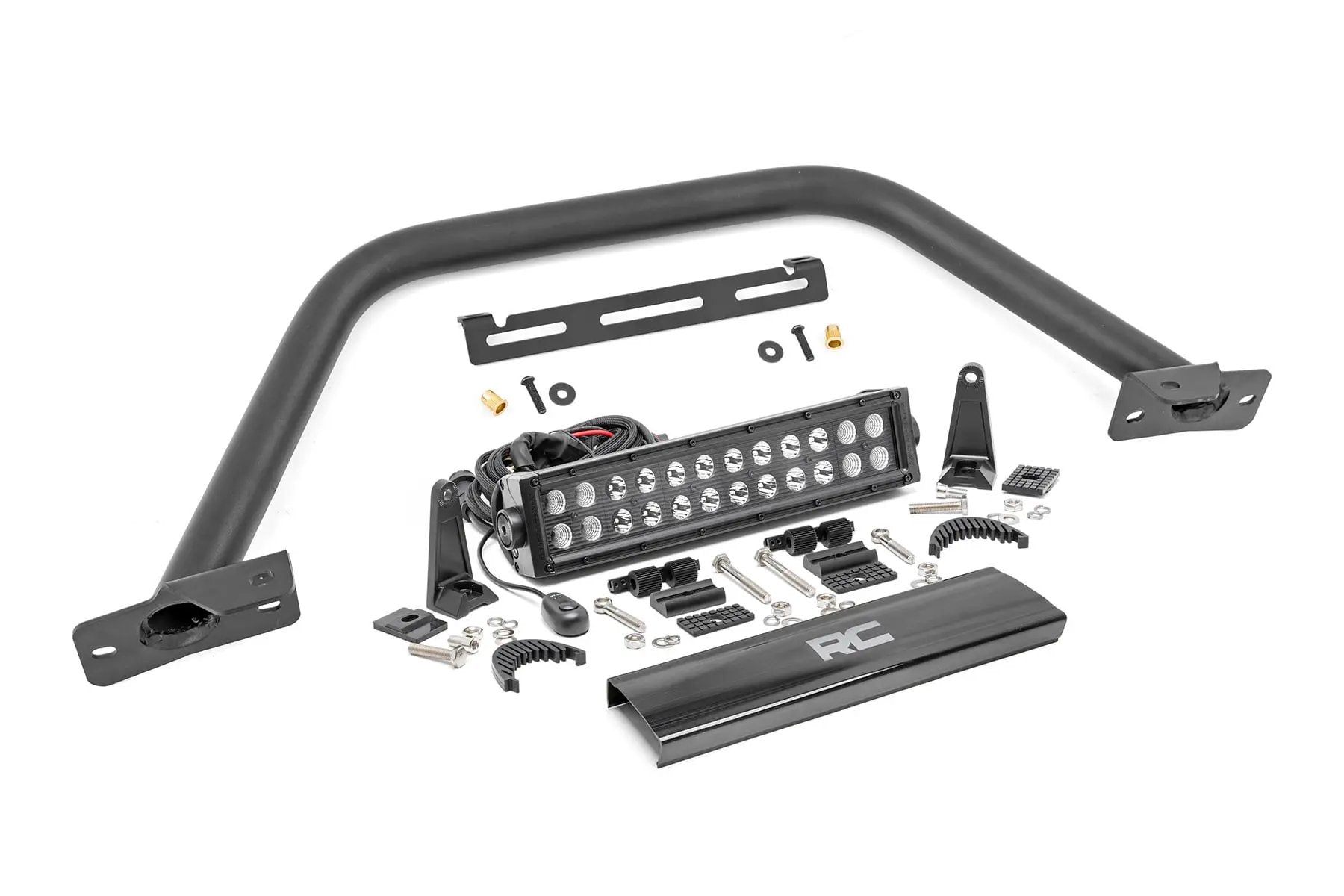 Safari Bar | 12" LED Light Bar | Black | Dual Row | OE Modular Steel | Ford Bronco (21-26) by Rough Country