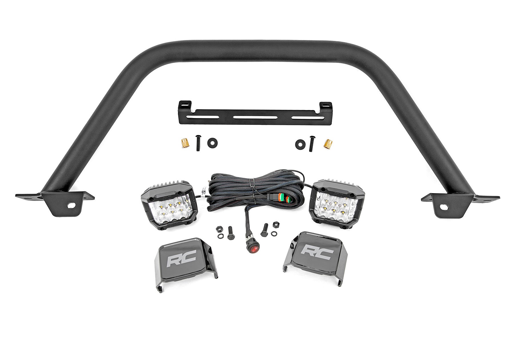 Safari Bar | 3" OSRAM (Pair) | Wide | OE Modular Steel | Ford Bronco (21-26) by Rough Country