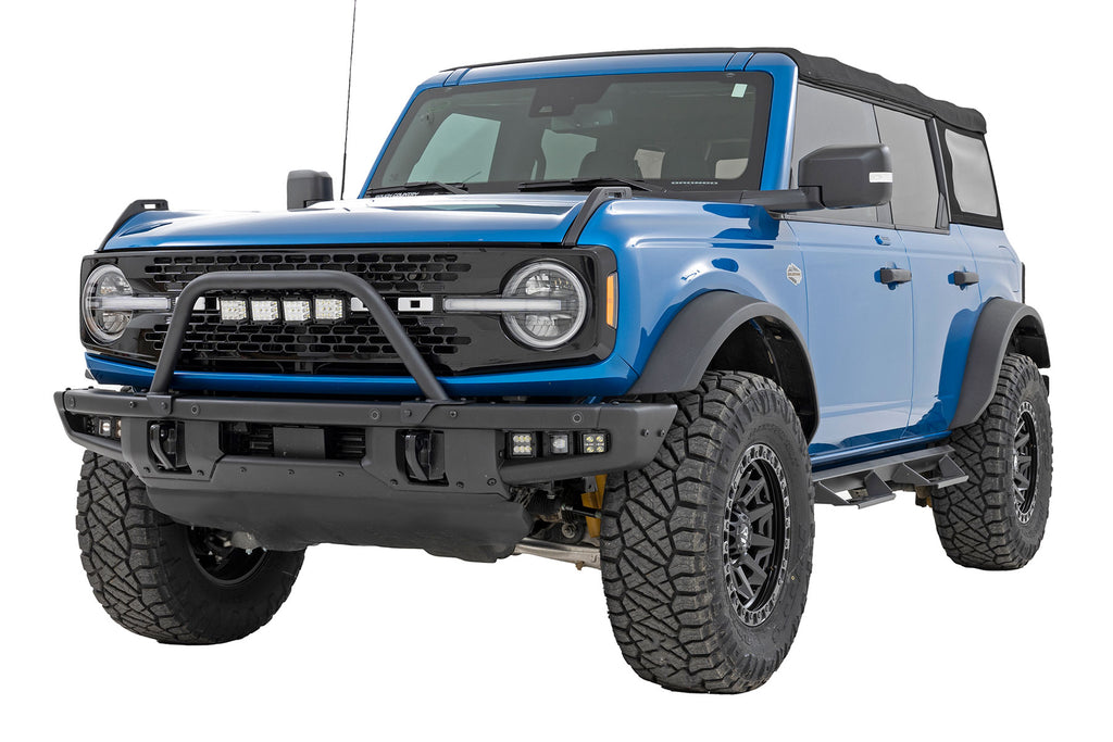 Safari Bar | 3" OSRAM (Quad) | Wide | OE Modular Steel | Ford Bronco (21-26) by Rough Country