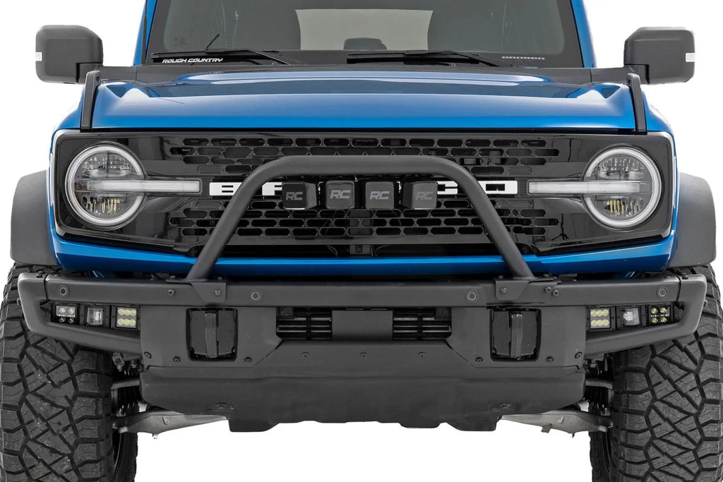 Safari Bar | 3" OSRAM (Quad) | Wide | OE Modular Steel | Ford Bronco (21-26) by Rough Country