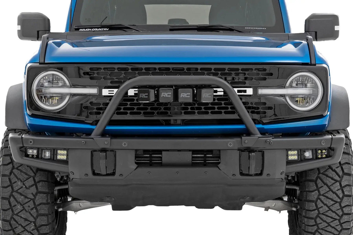 Safari Bar | 3" OSRAM (Quad) | Wide | OE Modular Steel | Ford Bronco (21-26) by Rough Country