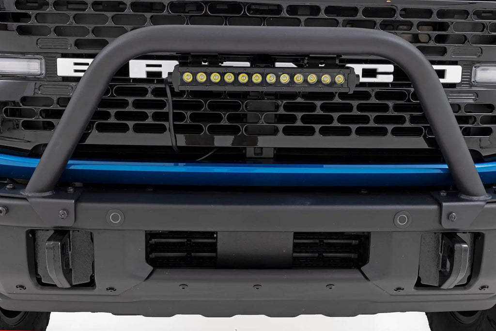 Safari Bar | 12" LED Light Bar | Black | Single Row | OE Modular Steel | Ford Bronco (21-26) by Rough Country