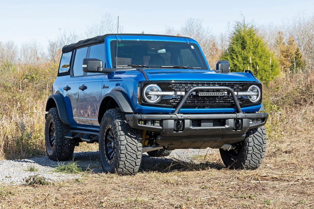 Safari Bar | 12" LED Light Bar | Black | Single Row | OE Modular Steel | Ford Bronco (21-26) by Rough Country