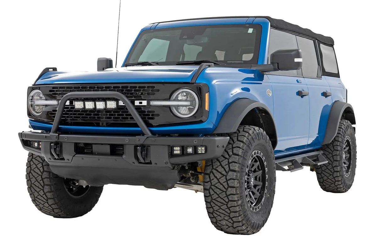 Safari Bar | 3" OSRAM (Quad) | Wide | OE Modular Steel | Ford Bronco (21-26) by Rough Country