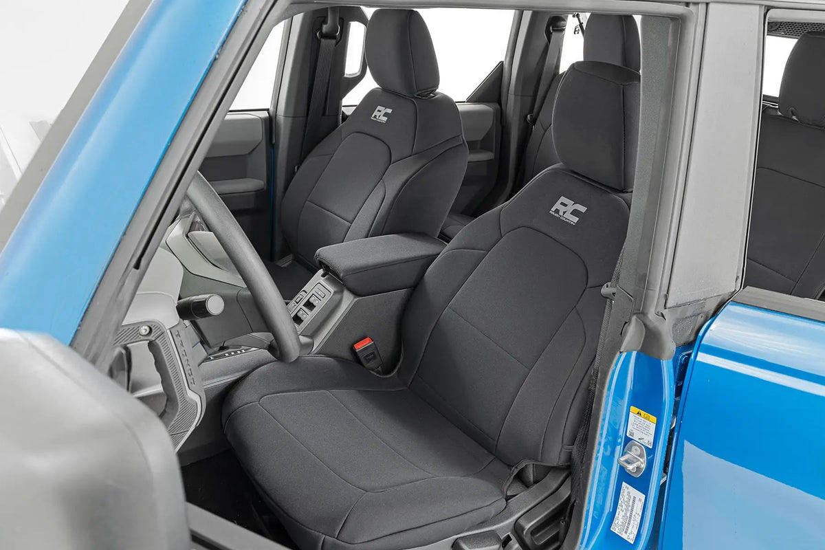 Seat Covers | Bucket Seats | FR & RR | Ford Bronco 4WD (2021-2026) by Rough Country
