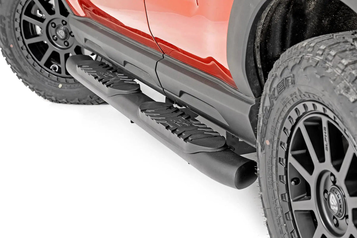 Oval Nerf Steps | Black | Ford Bronco Sport 4WD (2021-2026) by Rough Country